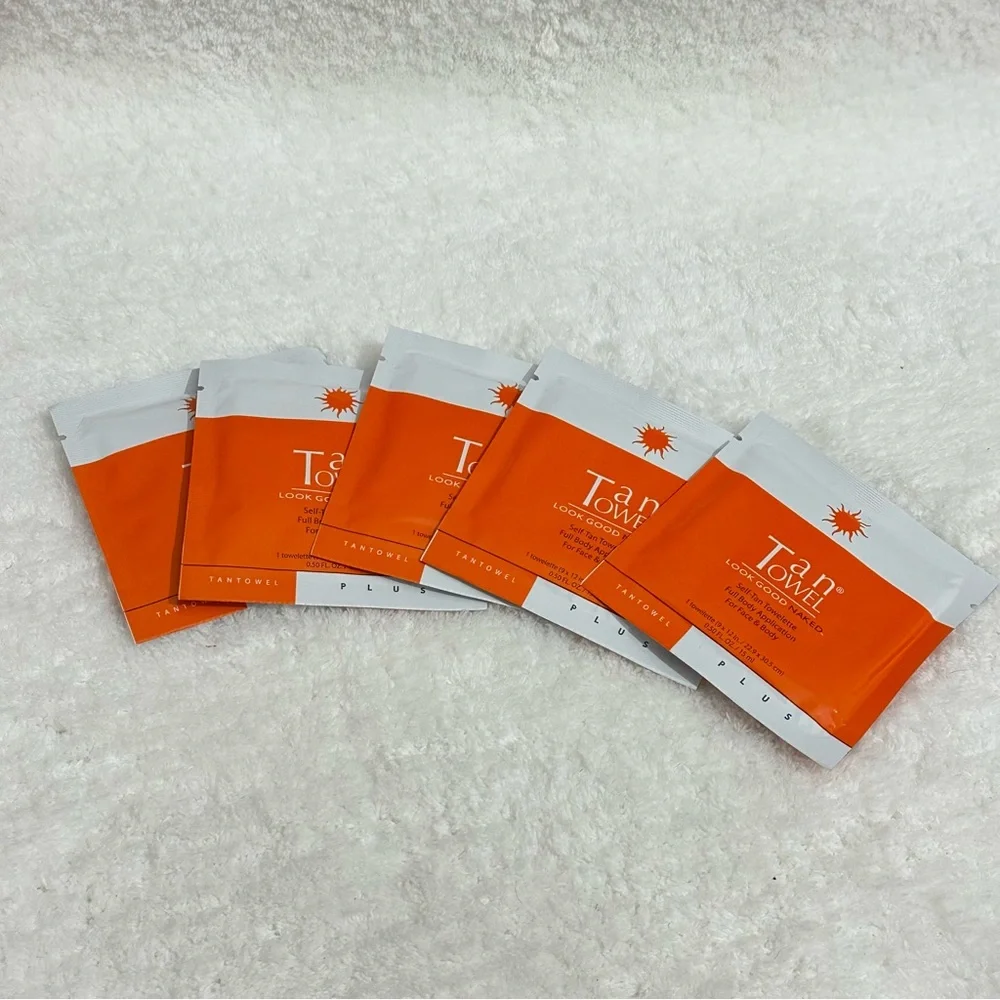 Tan Towel Self Tan Towelettes Face n Full Body No Sun Bronzing Instant Tan